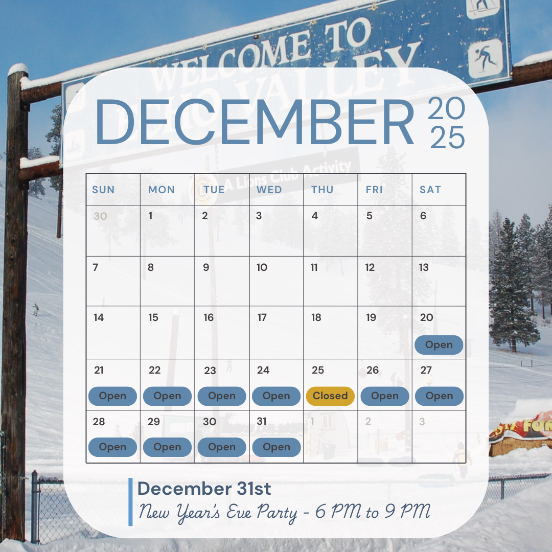 December Schedule